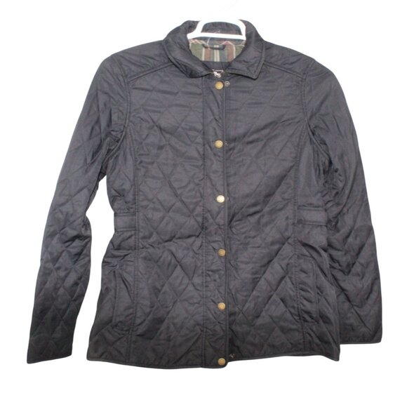 LL Bean Quilted Riding Jacket Black Size Small - Picture 1 of 10